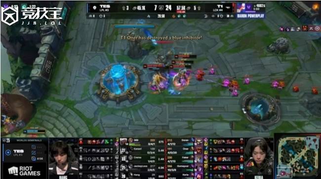 LOL-S15半决赛:T1 3-0零封淘汰TES 强势晋级决赛